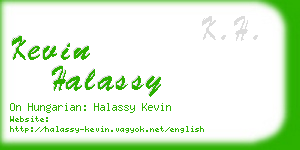 kevin halassy business card